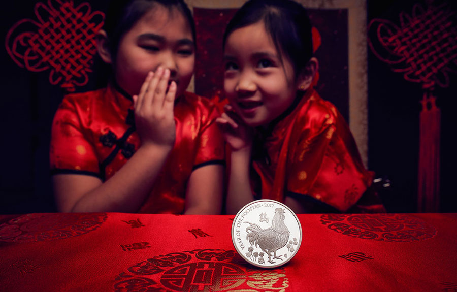 UK issues commemorative rooster coins for Chinese New Year