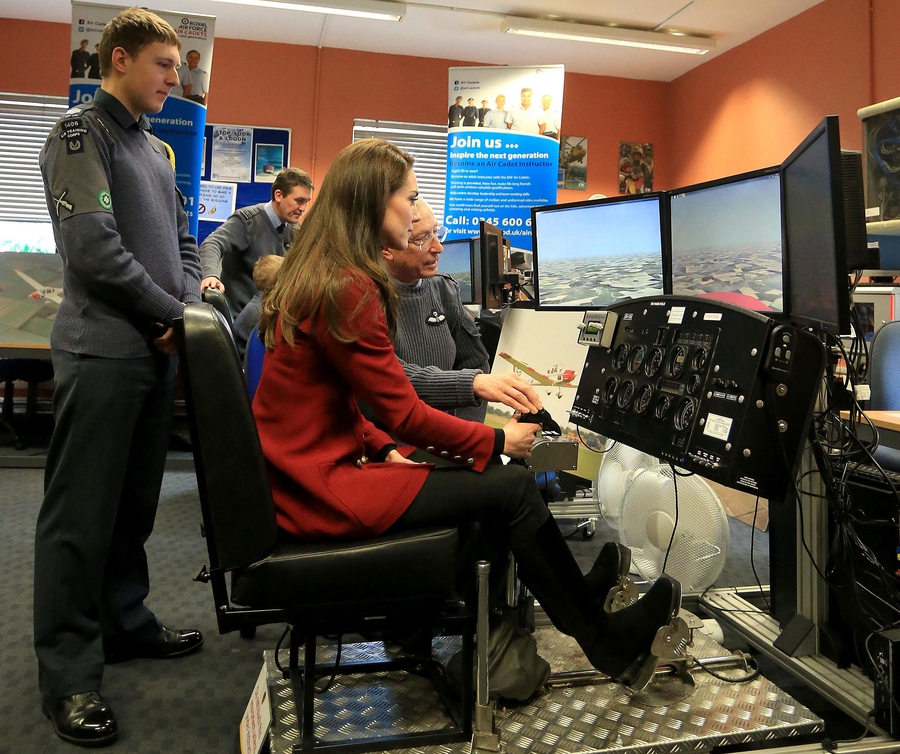 Duchess of Cambridge visits Royal Air Force Wittering