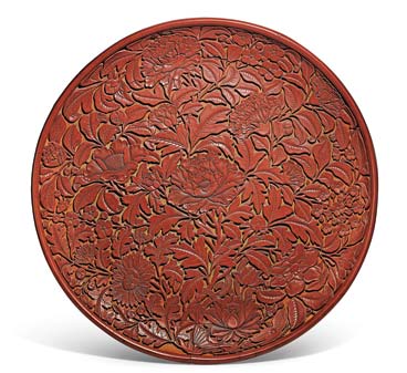 'Extraordinary' Chinese lacquer dish on sale at Sotheby's London auction