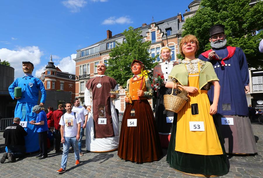 First Giants Parade held in Leuven, Belgium