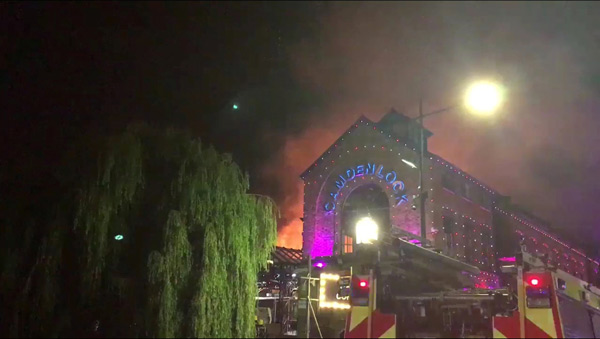 London firefighters responding to fire in city's Camden Market
