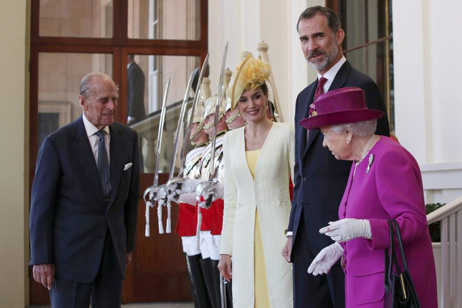 Spain's royals on state visit to Britain to cement ties