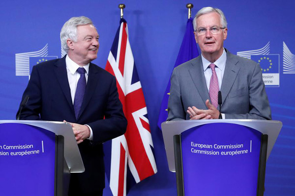 EU, Britain end round of Brexit talks with little progress