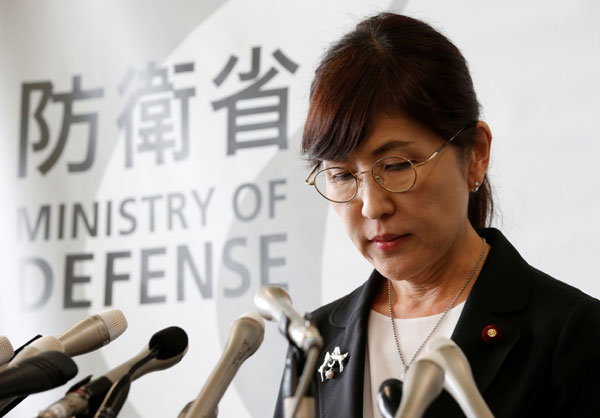 Japan defence minister quits amid plunging support for PM