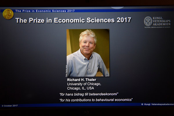 Richard H. Thaler wins 2017 Nobel Prize in Economics