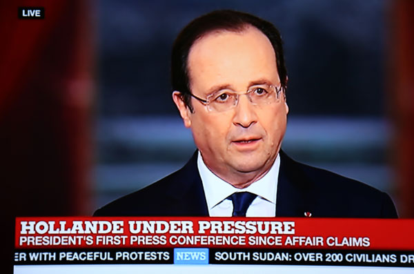 Hollande responds to affairs reports