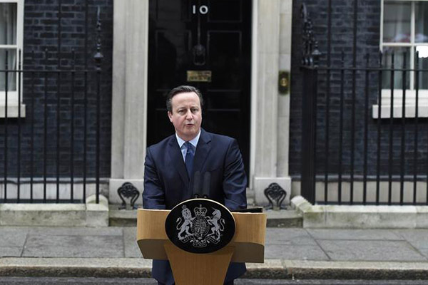 British PM Cameron says to hold EU referendum on June 23