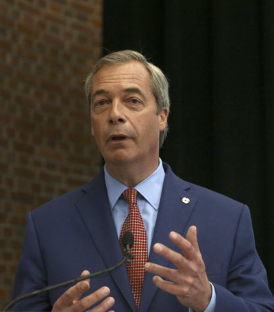 UKIP leader Farage says will step down after Brexit victory